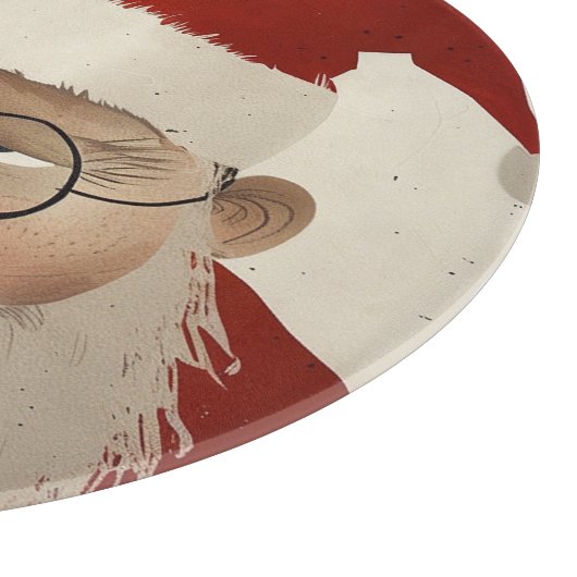 Tired Santa Schneidebrett (Ecke)