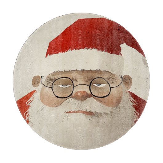Tired Santa Schneidebrett (Vorderseite)