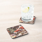 Tired Santa Set von Cork Untersetzer (Rechte Seite)