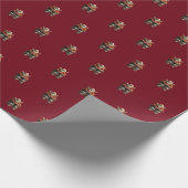 Tired Santa Wrapping Paper Geschenkpapier (Ecke)