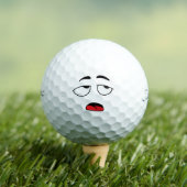 Tired Smile Emoticon Golfball (Insitu T-Shirt)