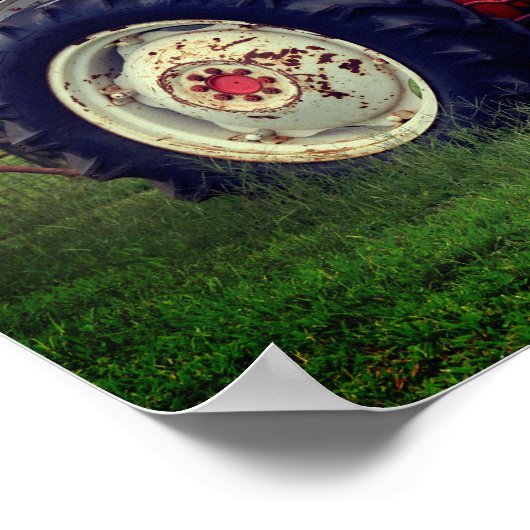Tired Tractor Poster (Ecke)