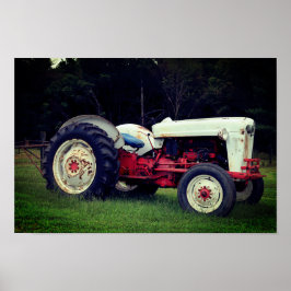 Tired Tractor Poster