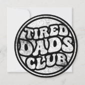 Tired Vaters Club Funny Einladung (Rückseite)