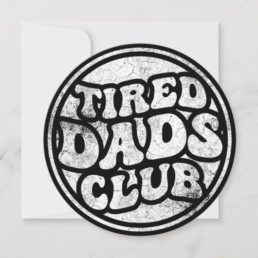 Tired Vaters Club Funny Einladung (Vorderseite)