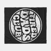 Tired Vaters Club Funny Fleecedecke (Vorderseite (Horizontal))