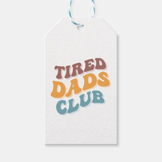 Tired Vaters Club Funny Geschenkanhänger (Vorderseite)