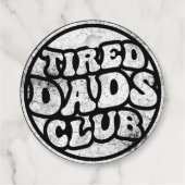 Tired Vaters Club Funny Geschenkanhänger (Rückseite)