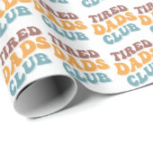 Tired Vaters Club Funny Geschenkpapier (Rolleneckpunkt)