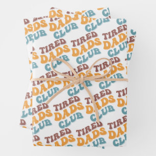 Tired Vaters Club Funny Geschenkpapier Set