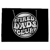 Tired Vaters Club Funny Große Geschenktüte (Rückseite)