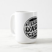 Tired Vaters Club Funny Kaffeetasse (Vorderseite Links)