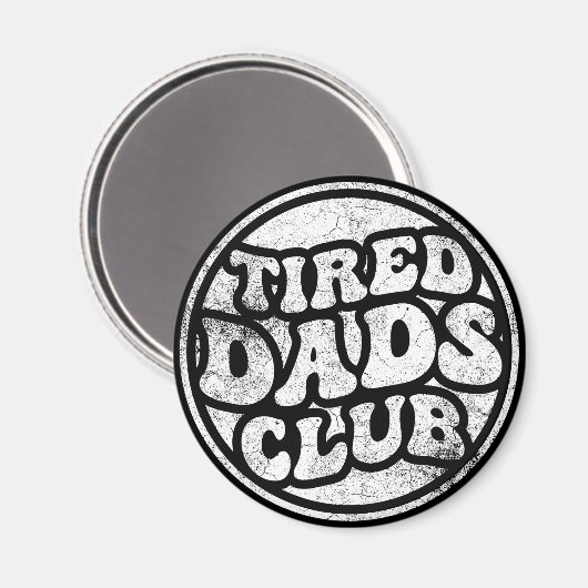 Tired Vaters Club Funny Magnet (Vorderseite/Rückseite)