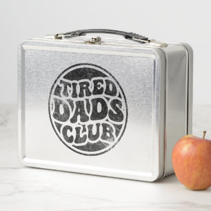 Tired Vaters Club Funny Metall Brotdose