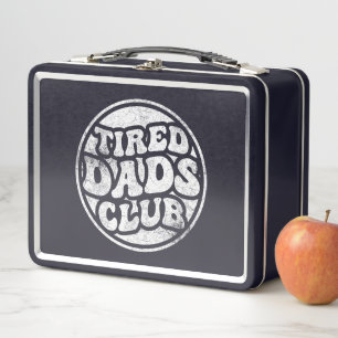 Tired Vaters Club Funny Metall Brotdose