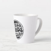 Tired Vaters Club Funny Milchtasse (Rechte Ecke)