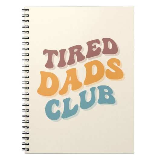 Tired Vaters Club Funny Notizblock (Vorderseite)