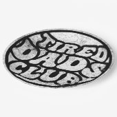 Tired Vaters Club Funny Pappteller (Schrägansicht)