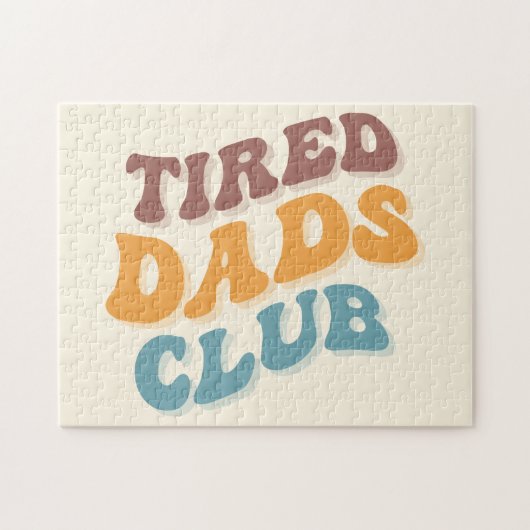 Tired Vaters Club Funny Puzzle (Horizontal)