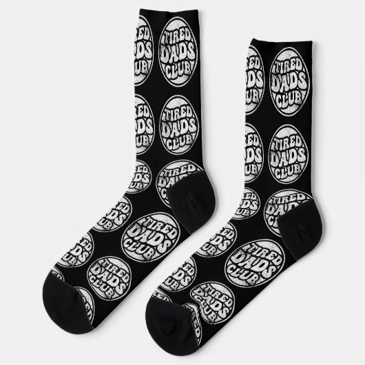 Tired Vaters Club Funny Socken (Linkes Detail)