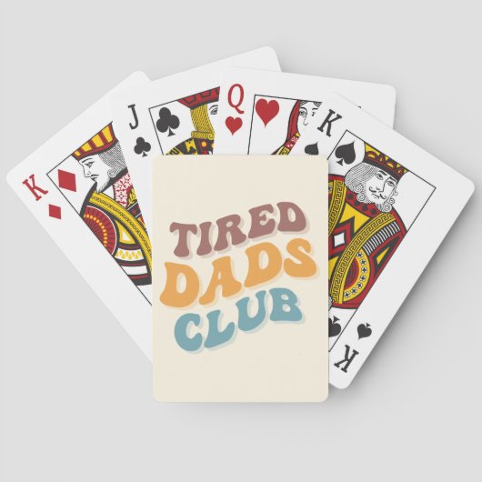 Tired Vaters Club Funny Spielkarten (Rückseite)