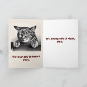 Tired Vatertagskarte Feiertagskarte (Innenseite)