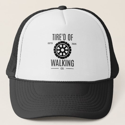 Tire'd Walking Truckerkappe (Vorderseite)