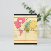 Tired World Map 8_Maps der Antike Postkarte (Stehend Vorderseite)