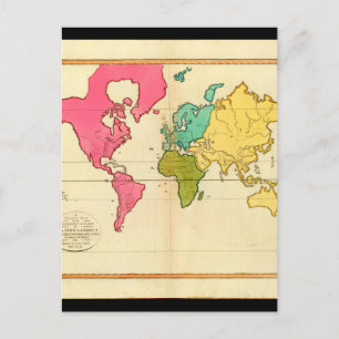 Tired World Map 8_Maps der Antike Postkarte