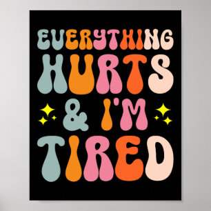 Tiredness Gym Training Athlete Runner Alles H Poster