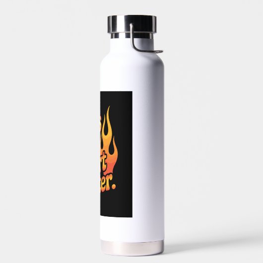 Tires Hot Heart Hotter Retro Flames Trinkflasche (Links)