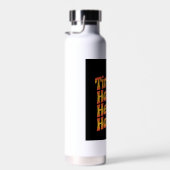 Tires Hot Heart Hotter Retro Flames Trinkflasche (Rechts)