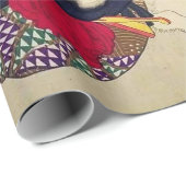 TIRESOME, JAPANISCHE FRAU MIT WEISSER KATZE GESCHENKPAPIER (Rolleneckpunkt)