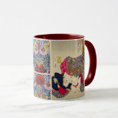 TIRESOME, JAPANISCHE FRAU MIT WEISSER KATZE TASSE (VorderseiteRechts)