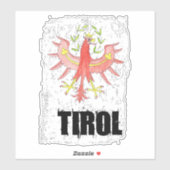 Tirol Aquarell Österreich Geschenksidee Aufkleber (Blatt)