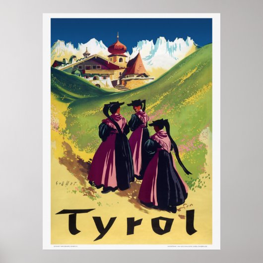 Tirol Austria Vintage Poster 1947 (Vorne)