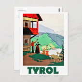 Tirol, ein herzlicher Empfang, Postkarte (Vorne/Hinten)