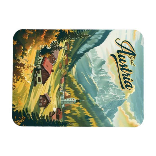 Tirol Österreich Magnet (Horizontal)