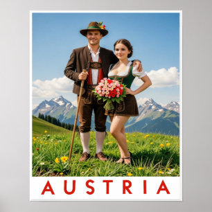 Tirol, Österreich Poster