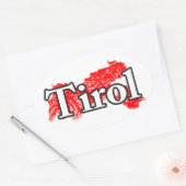 Tirol Ovaler Aufkleber (Umschlag)