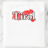 Tirol Ovaler Aufkleber (Tasche)