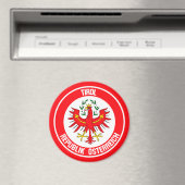 Tirol Round Emblem Magnet (In Situ (Geschirrspüler))