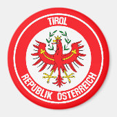 Tirol Round Emblem Magnet (Vorne)