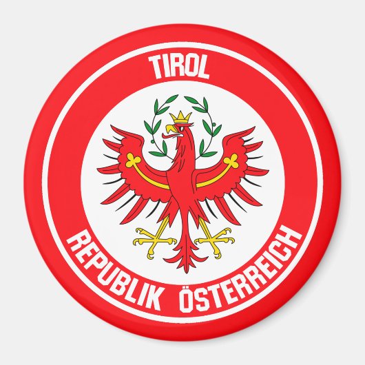 Tirol Round Emblem Magnet (Vorne)
