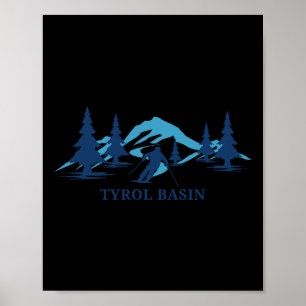 Tirol Sin Wisconsin Skigebiet Skifahren Poster