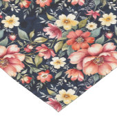 Tiroler Blume Bouquets zur Fleece der Marine Kurzer Tischläufer (Ecke)