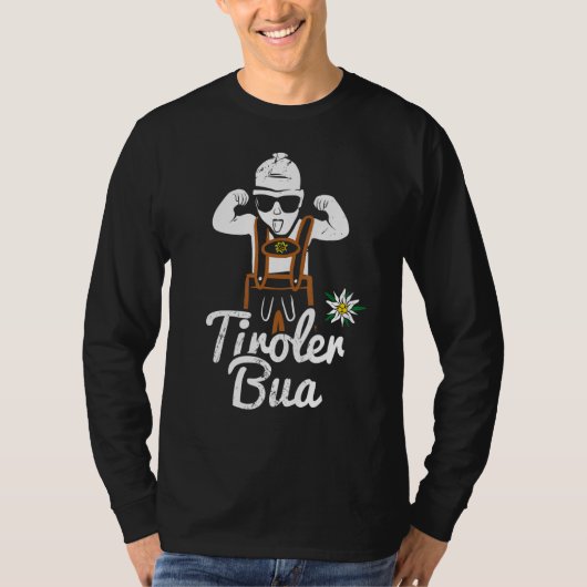 Tiroler Bua Tirol Cooler Lausbua Lederhose T-Shirt (Vorderseite)
