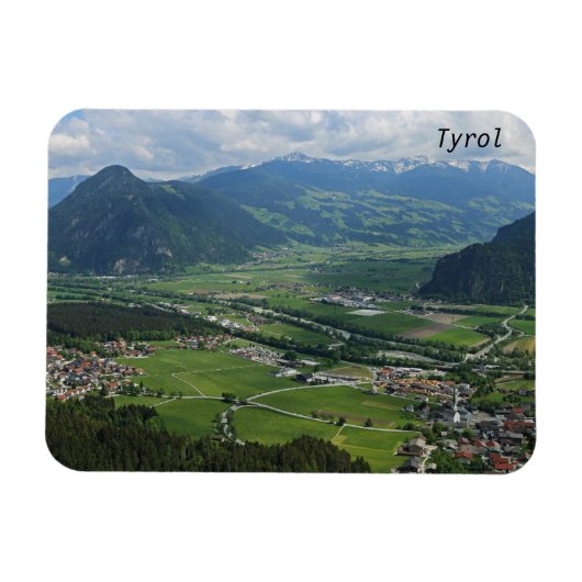 Tiroler Landschaft Magnet (Horizontal)