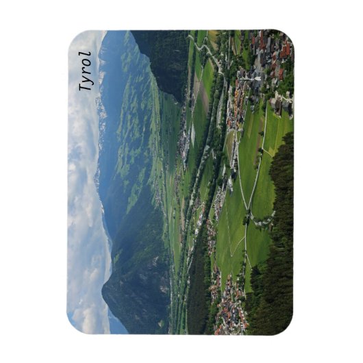 Tiroler Landschaft Magnet (Vertikal)