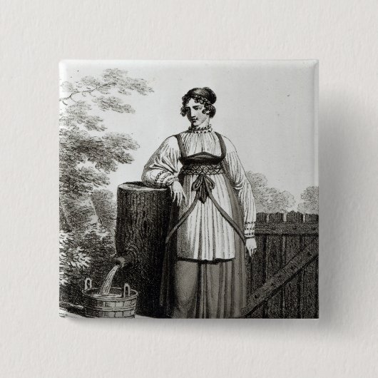 Tirollian ländliches Mädchen, 1817 Button (Vorderseite)